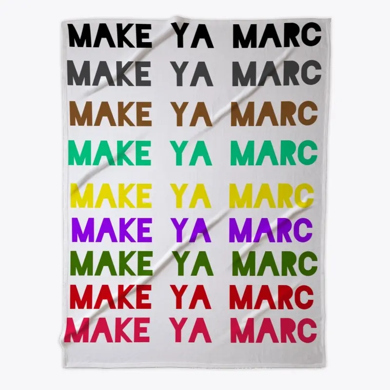 Multicolor make ya marc blanket